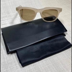 Saint Laurent nude plastic frame sunglasses
